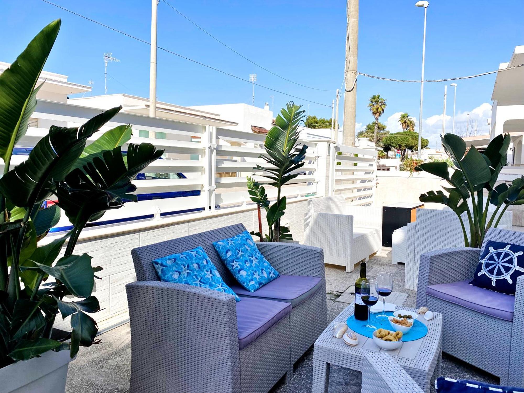 Aria Di Mare Mancaversa - Elegante Appartamento Marina di Mancaversa Ngoại thất bức ảnh